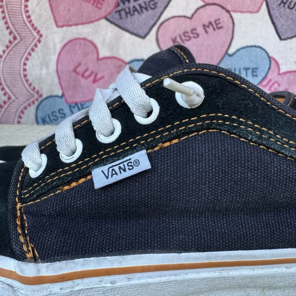 Size 7 - VANS Chukka‎ Low (Denim) Black White Sneakers